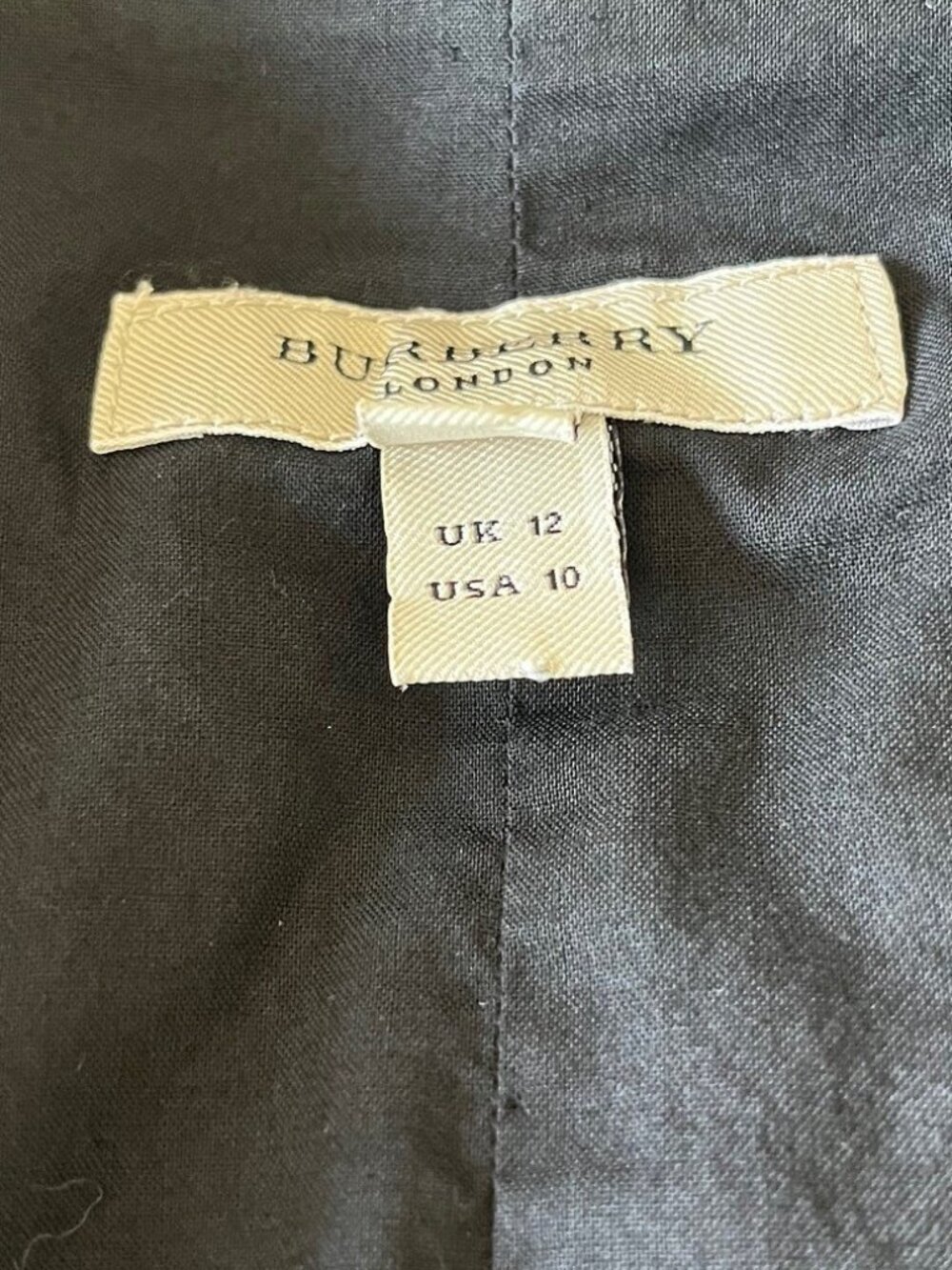 Black Burberry Pleated Wrap Dress - Picture 10 of 10